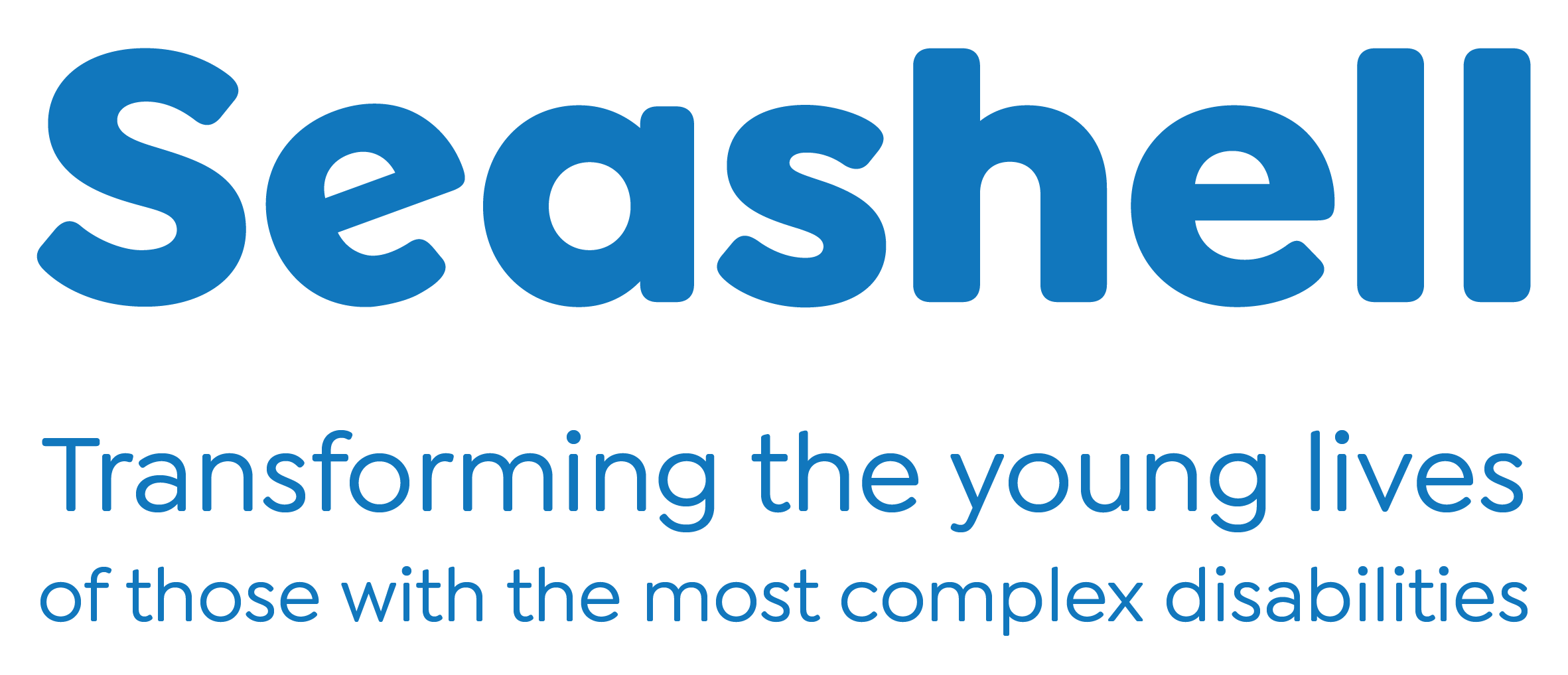 Seashell Logo And Strapline Dynamic Blue